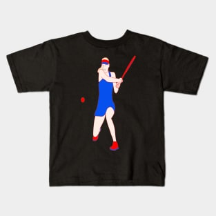 TENNIS PLAYER GIRL Kids T-Shirt